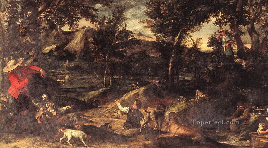 Caza barroco Annibale Carracci Pintura al óleo